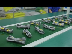 สายพับอีเทอร์เน็ต Cat6A 2m ด้วยการจัดอันดับ CMX เพื่อการเชื่อมต่อที่ขยาย