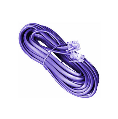 Outer Diameter 6.0mm Landline Telephone Cable 10 Feet Customized